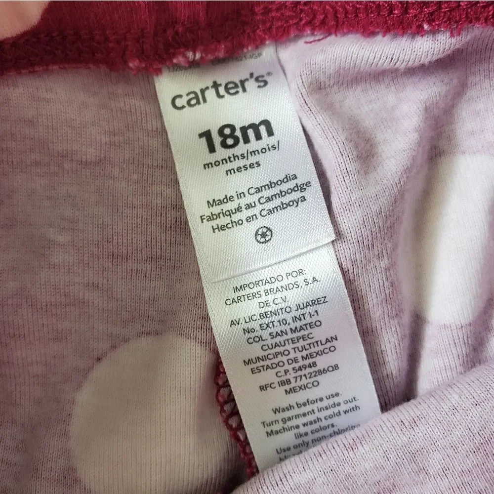Carter's Baby Girl's 18M 3 piece Winter Outfit